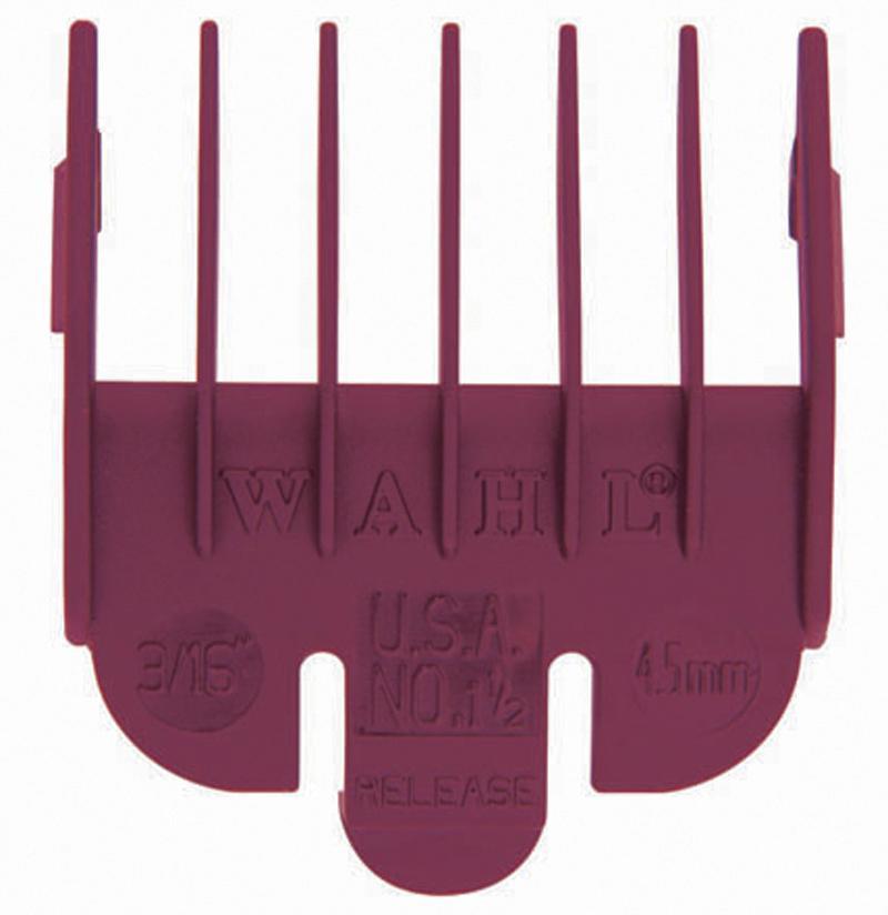 Wahl Coloured Plastic Clipper Comb # 1 1/2 White - WA3139H