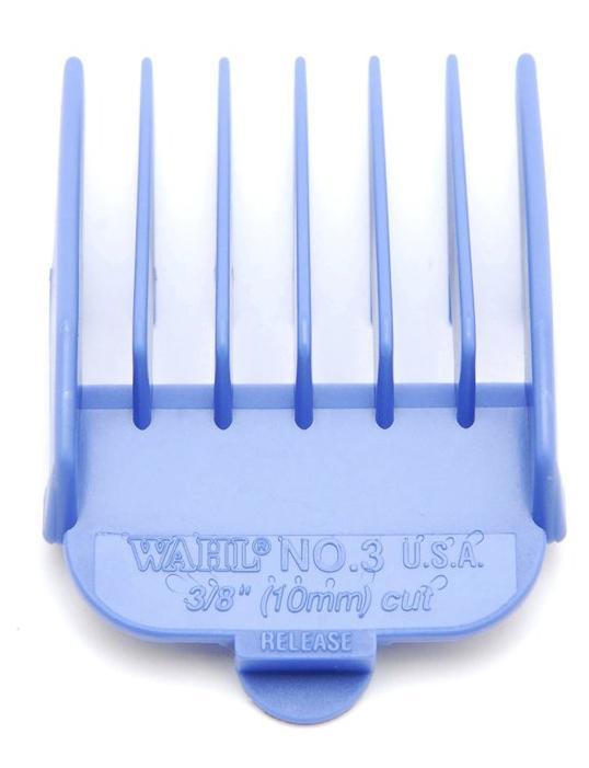 Wahl Coloured Plastic Clipper Comb #3 Blue - WA3134-1001