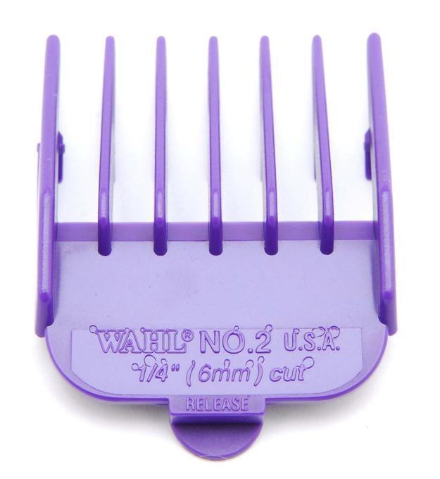 Wahl Coloured Plastic Clipper Comb #2 Purple - WA3124-700